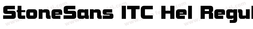 StoneSans ITC Hel Regular字体转换